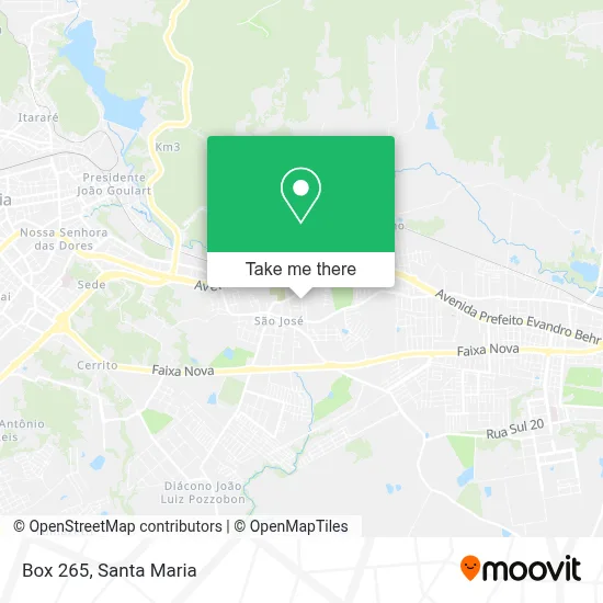 Box 265 map