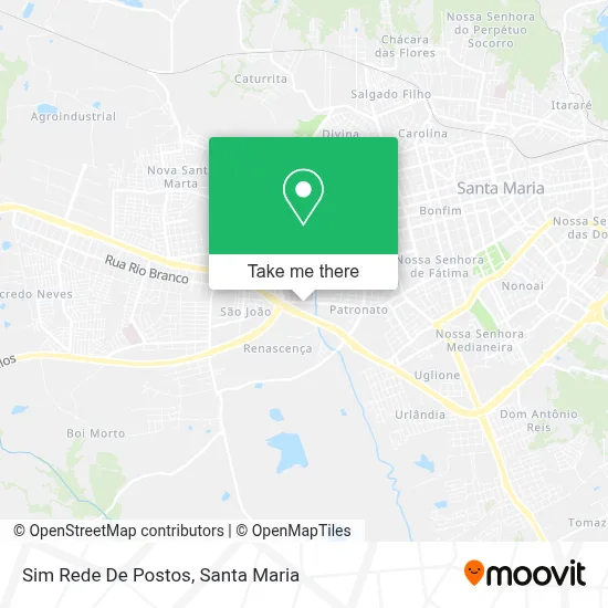 Sim Rede De Postos map