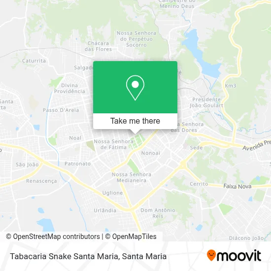 Tabacaria Snake Santa Maria map