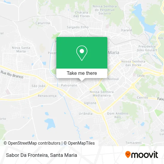 Sabor Da Fronteira map