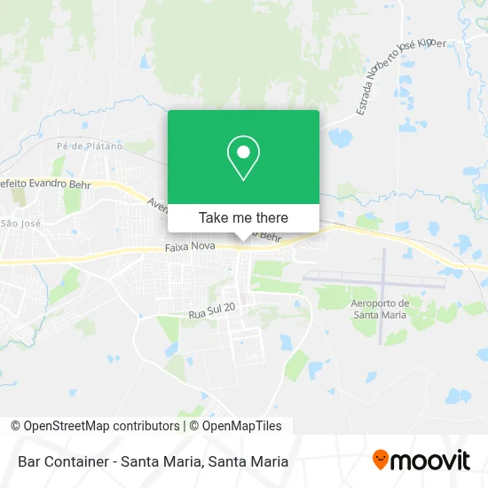 Bar Container - Santa Maria map