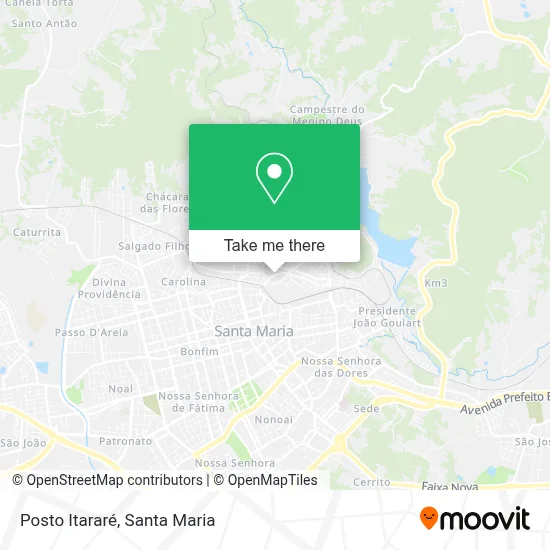 Posto Itararé map