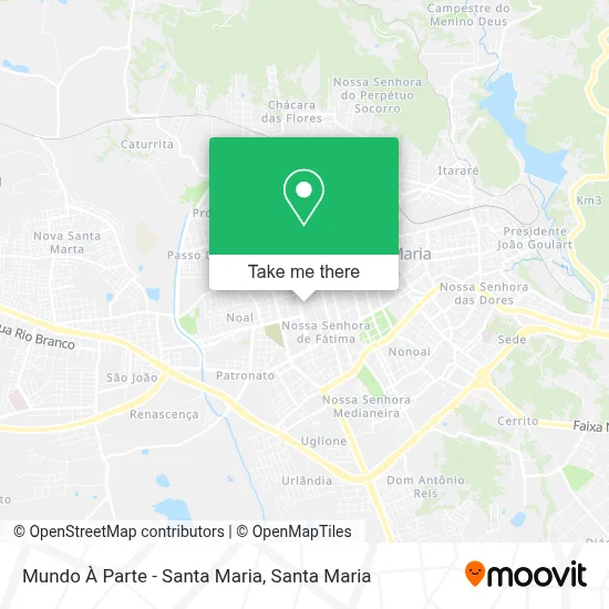 Mundo À Parte - Santa Maria map