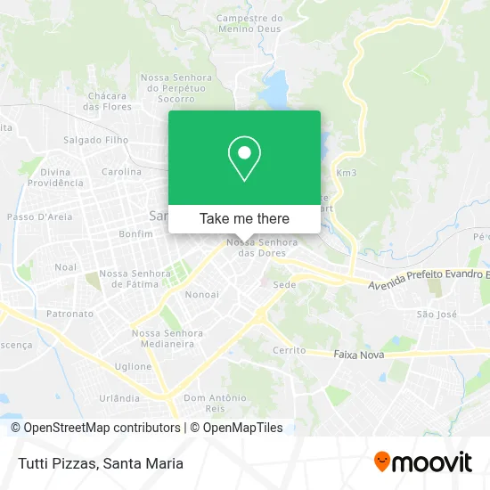 Tutti Pizzas map