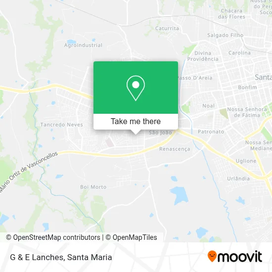 G & E Lanches map