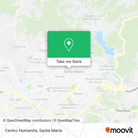 Centro Humanita map
