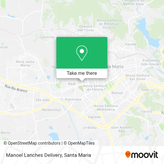Manoel Lanches Delivery map