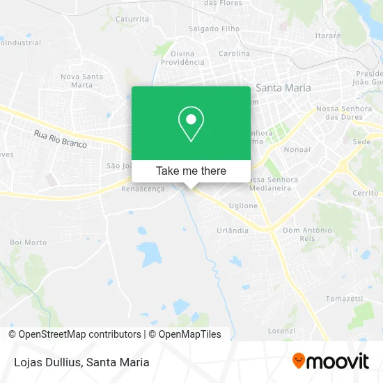 Lojas Dullius map