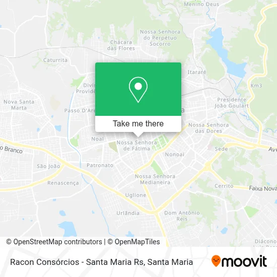 Racon Consórcios - Santa Maria Rs map