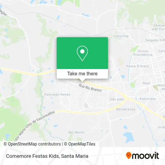 Comemore Festas Kids map