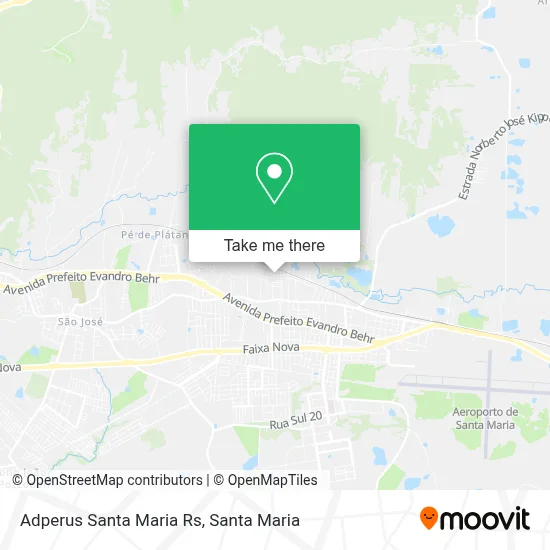 Adperus Santa Maria Rs map