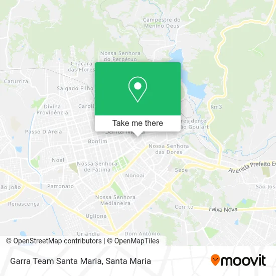 Garra Team Santa Maria map