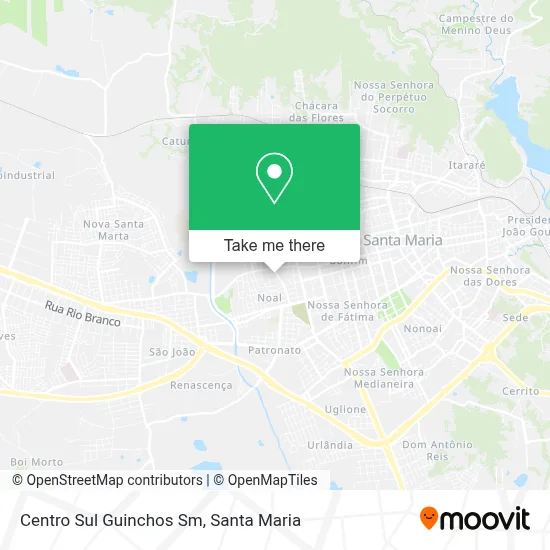 Centro Sul Guinchos Sm map