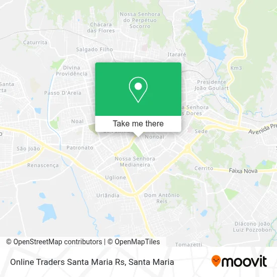 Online Traders Santa Maria Rs map