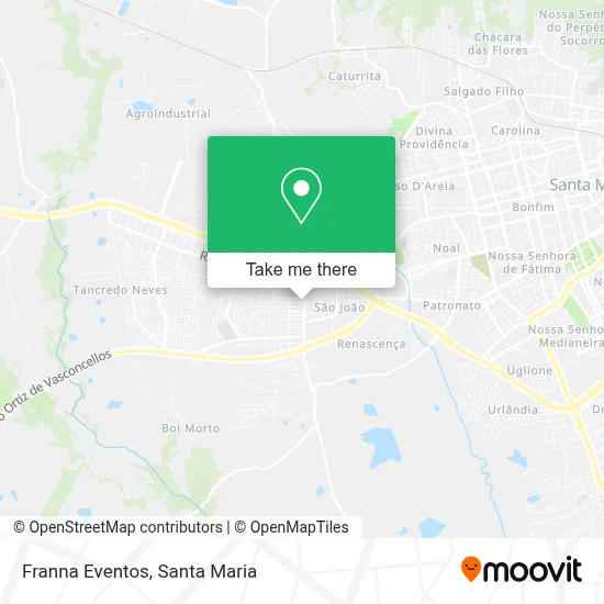Franna Eventos map