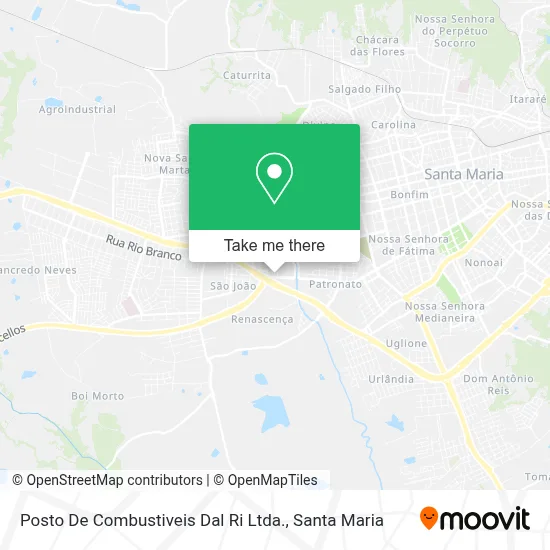 Posto De Combustiveis Dal Ri Ltda. map