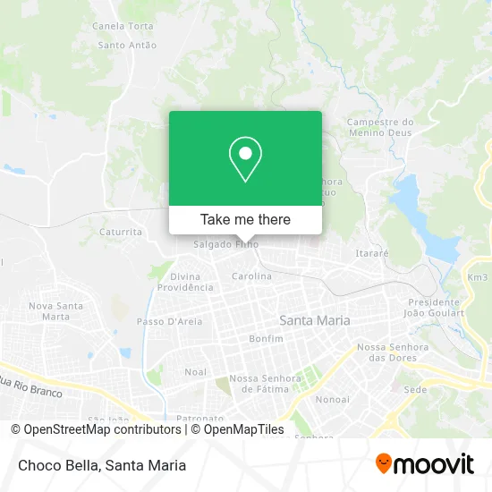 Choco Bella map