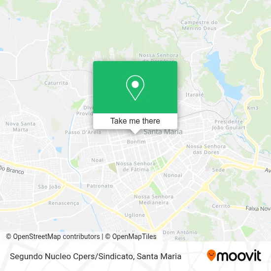 Segundo Nucleo Cpers/Sindicato map