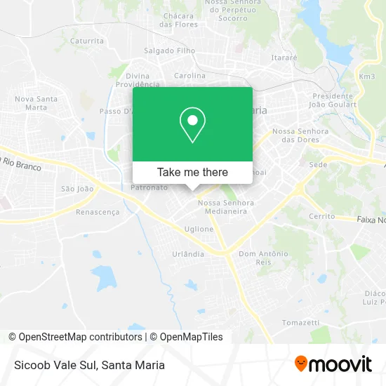 Sicoob Vale Sul map