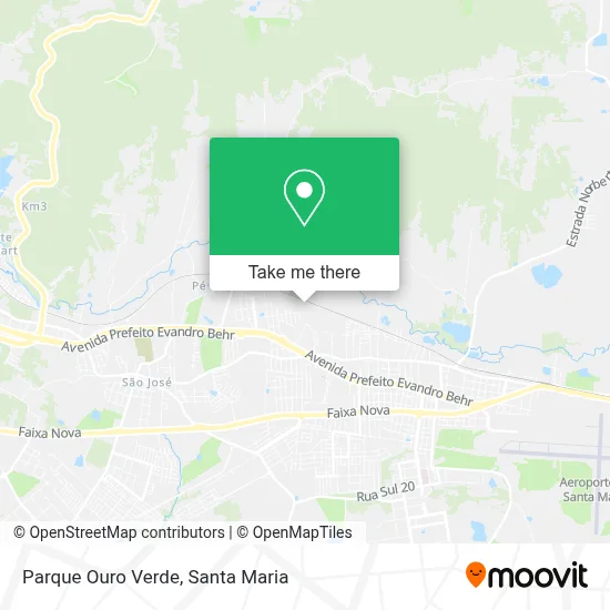 Parque Ouro Verde map
