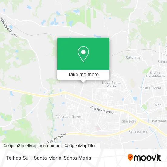 Telhas-Sul - Santa Maria map