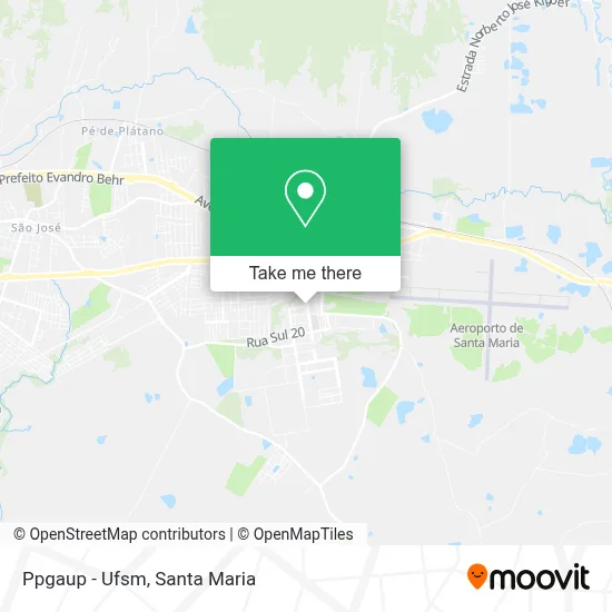 Ppgaup - Ufsm map
