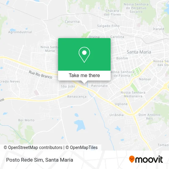 Posto Rede Sim map