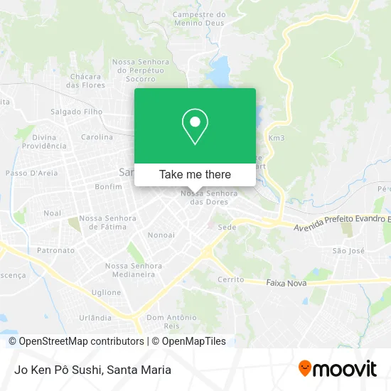 Jo Ken Pô Sushi map
