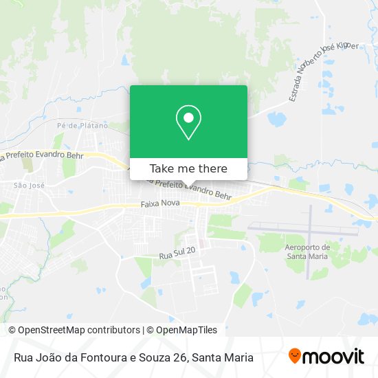 Mapa Rua João da Fontoura e Souza 26