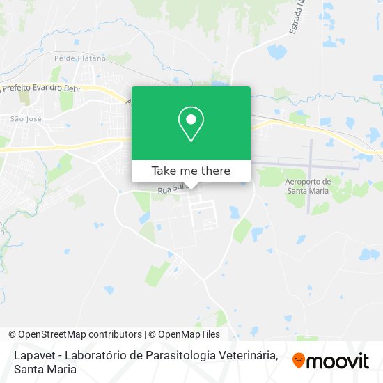 Lapavet - Laboratório de Parasitologia Veterinária map