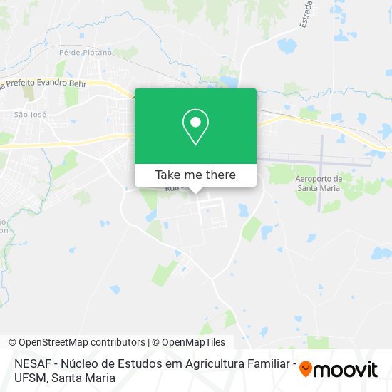 Mapa NESAF - Núcleo de Estudos em Agricultura Familiar - UFSM