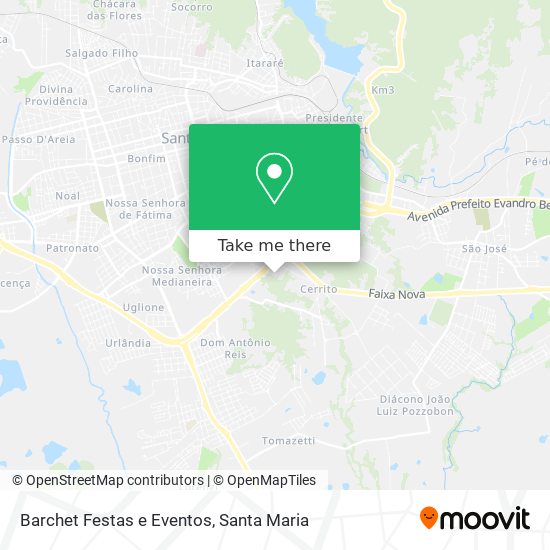 Mapa Barchet Festas e Eventos