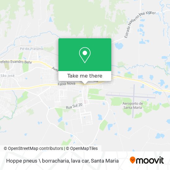 Hoppe pneus \ borracharia, lava car map