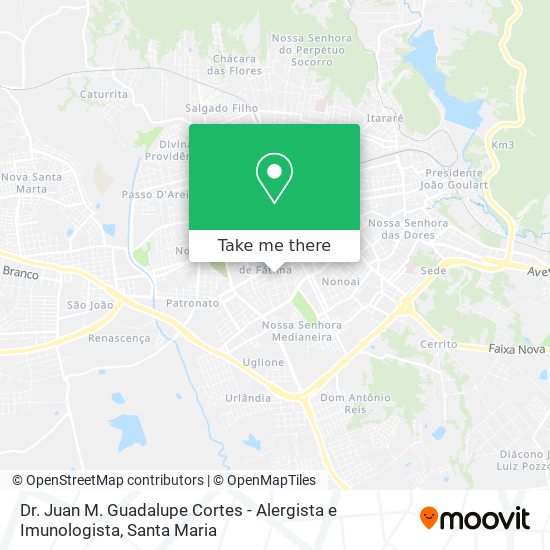 Mapa Dr. Juan M. Guadalupe Cortes - Alergista e Imunologista