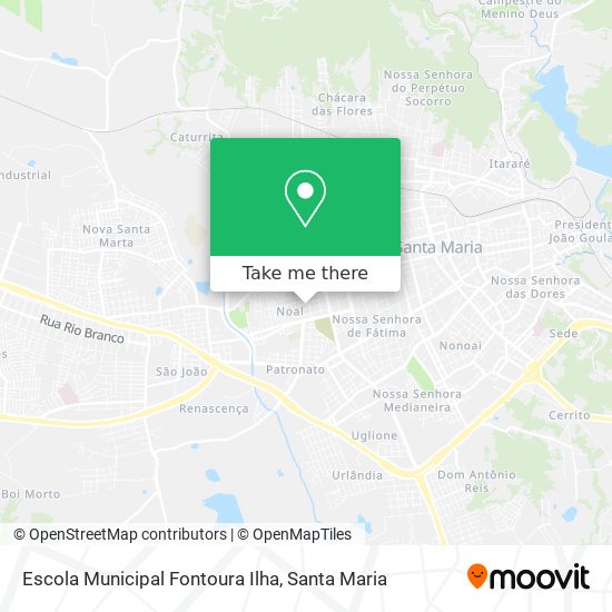 Mapa Escola Municipal Fontoura Ilha