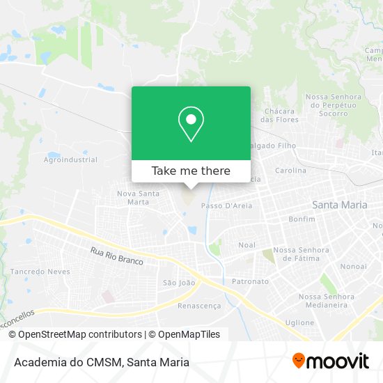 Academia do CMSM map