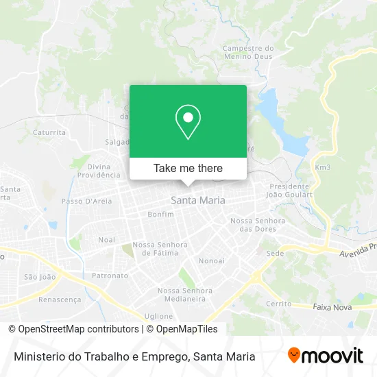 Ministerio do Trabalho e Emprego map