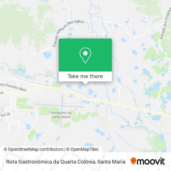 Rota Gastronômica da Quarta Colônia map