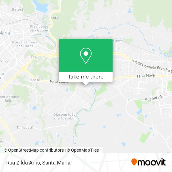 Mapa Rua Zilda Arns