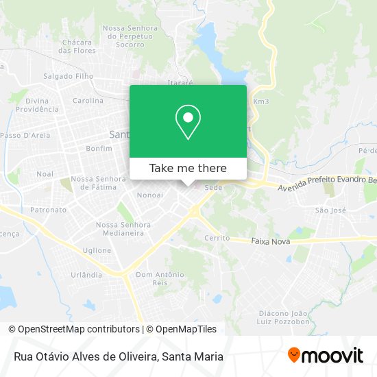 Mapa Rua Otávio Alves de Oliveira