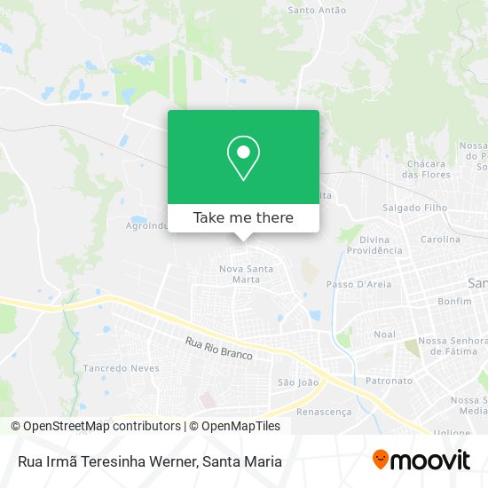 Mapa Rua Irmã Teresinha Werner