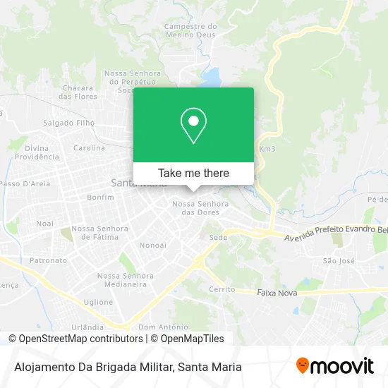Alojamento Da Brigada Militar map