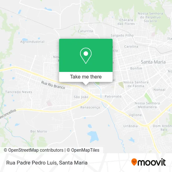 Rua Padre Pedro Luís map