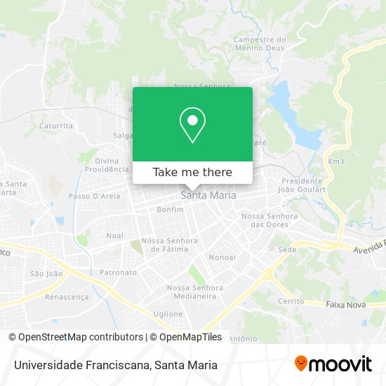 Universidade Franciscana map