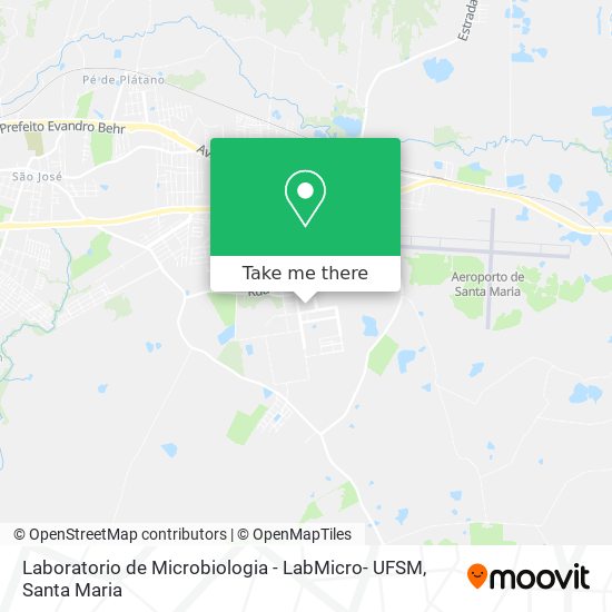 Laboratorio de Microbiologia - LabMicro- UFSM map