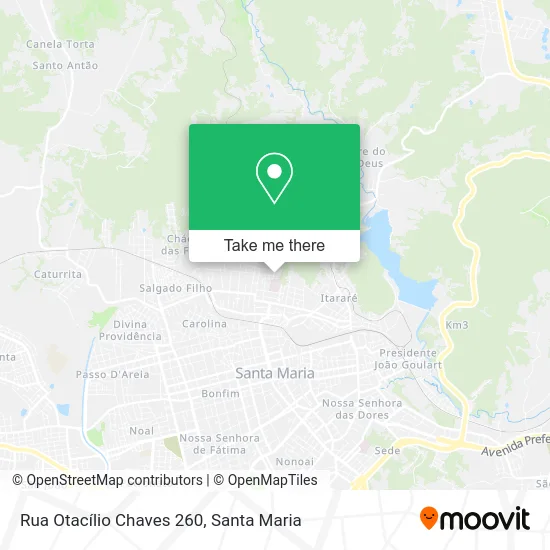 Rua Otacílio Chaves 260 map