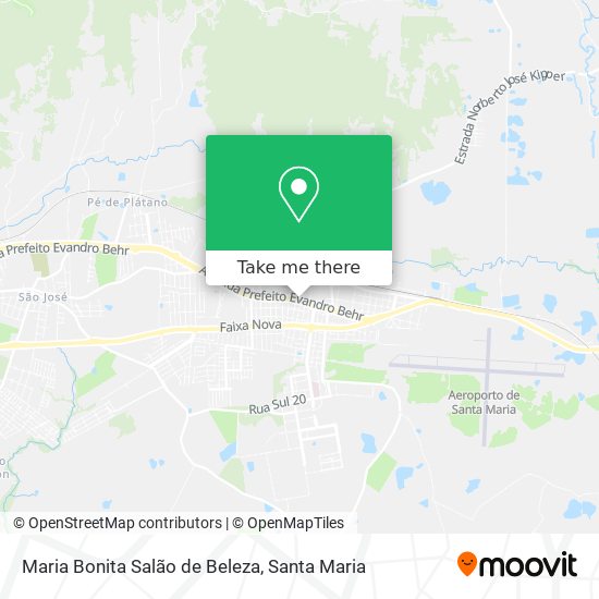 Mapa Maria Bonita Salão de Beleza