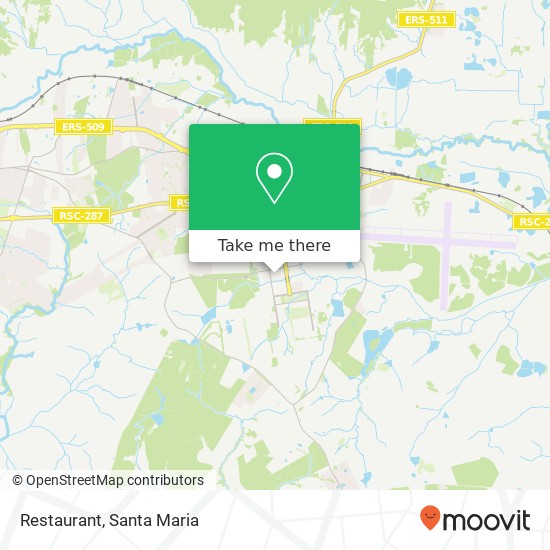 Restaurant, Camobi Santa Maria-RS map