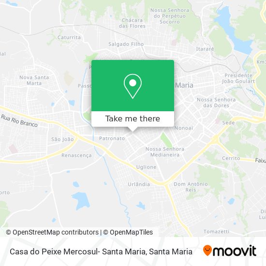 Casa do Peixe Mercosul- Santa Maria map