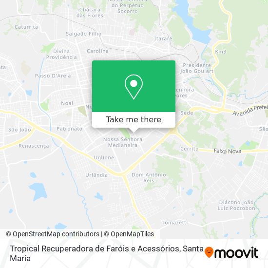 Mapa Tropical Recuperadora de Faróis e Acessórios